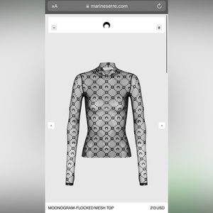Black Marine Serre Monogram Top